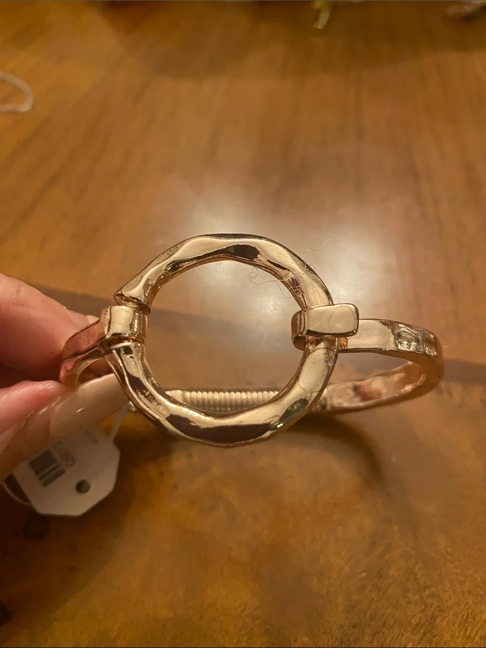 Pomina Women's Gold Open Circle Bangle Bracelet